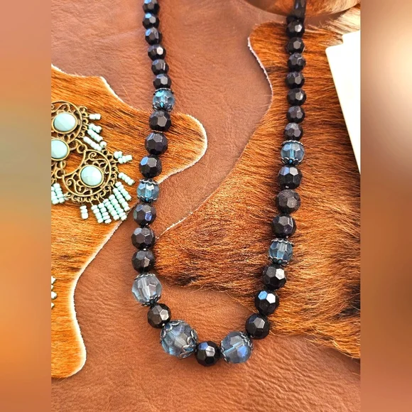 Jewelry LOT 5 Pieces New & Used Turquoise Western Earrings, Necklace, Bracelet - Picture 3 of 6